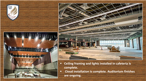 Cloud installation complete in auditorium